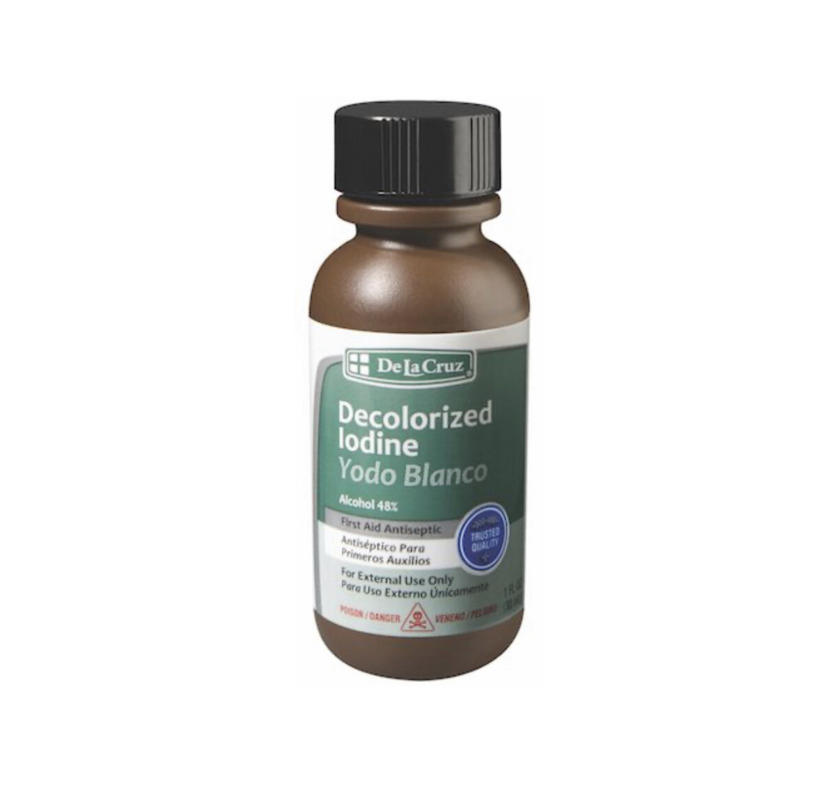 De La Cruz Decolorized Iodine 1 FL Oz  - Yodo Blanco De La Cruz 1 FL Oz 