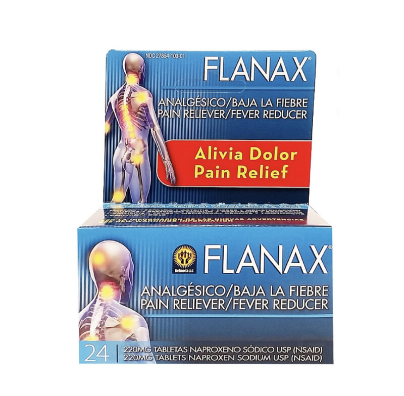 Flanax Pain Reliever/Fever Reducer 24 Tablets, 220mg 
