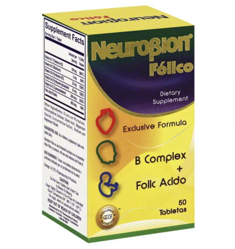 Neurobion Folico, 50 Tablets Vitamin B complex with Folic Acid 