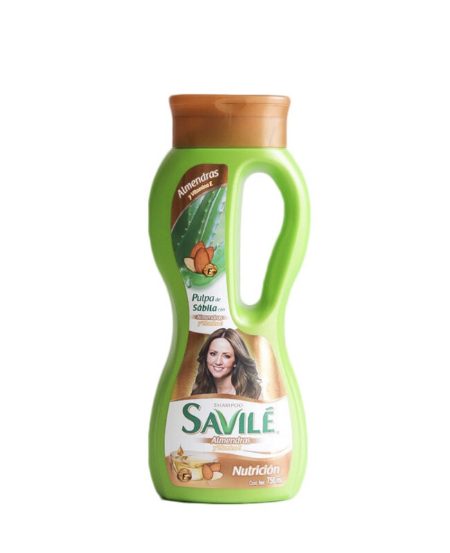 SAVILE SHAMPOO ALMENDRAS Y VITAMINA E, NUTRICION 750 ML