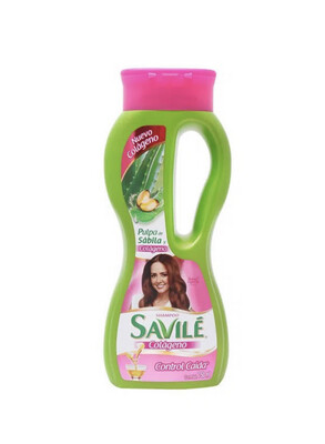 SAVILE SHAMPOO COLAGENO, Control Caída , Pulpa de Sabila y Colágeno 750ML