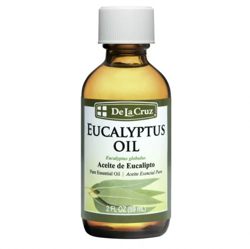 De La Cruz Eucalyptus Essential Oil for Aromatherapy Diffuser and Humidifier 2 fl oz 59ml 
