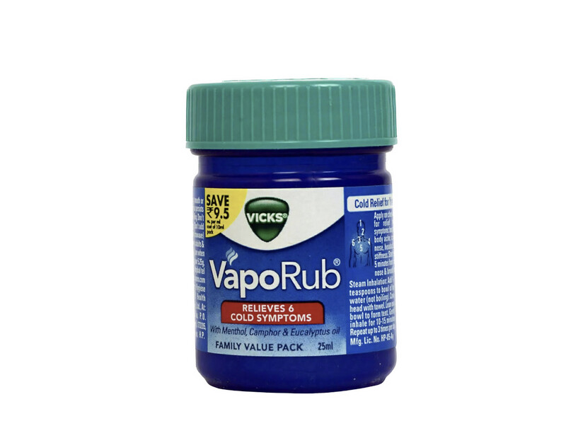Vicks VapoRub 25ml-Relieves 6 Cough &amp; Cold Symptoms