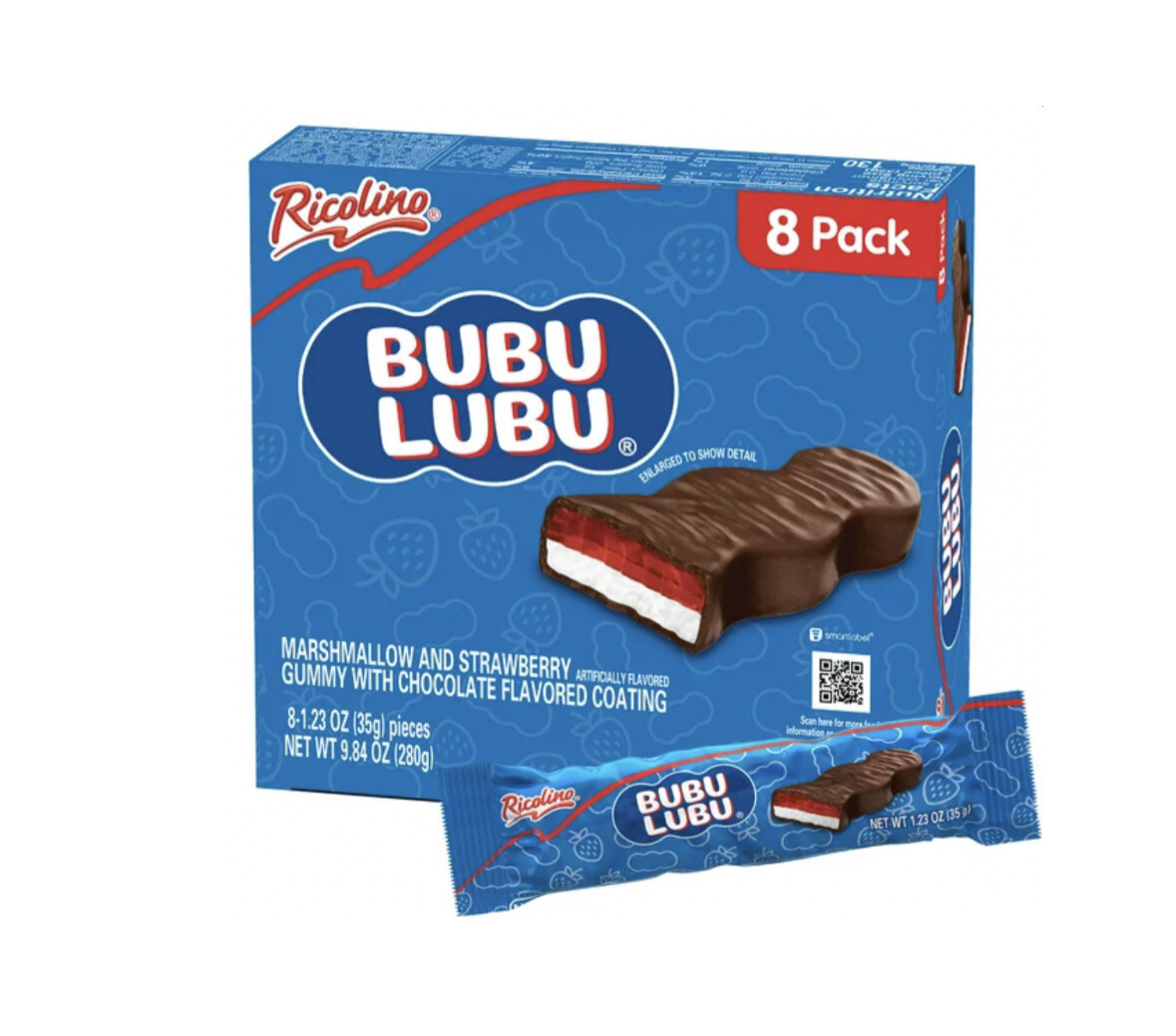 Ricolino Bubulubu 8 Pack 8-1.23 Oz (35g)
