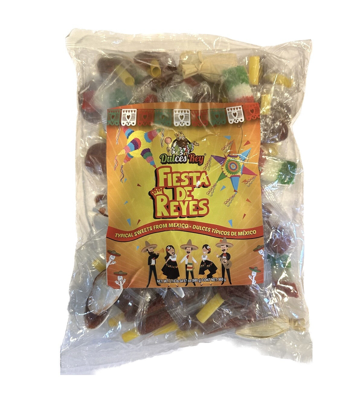 Dulces Rey Fiesta de Reyes Typical Sweets From Mexico 2.16 Lb 34.57 Oz 