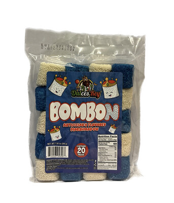 Dulces Rey Bombón Artificially Flavored Marshmallow 20 pc 7.05 Oz 200g