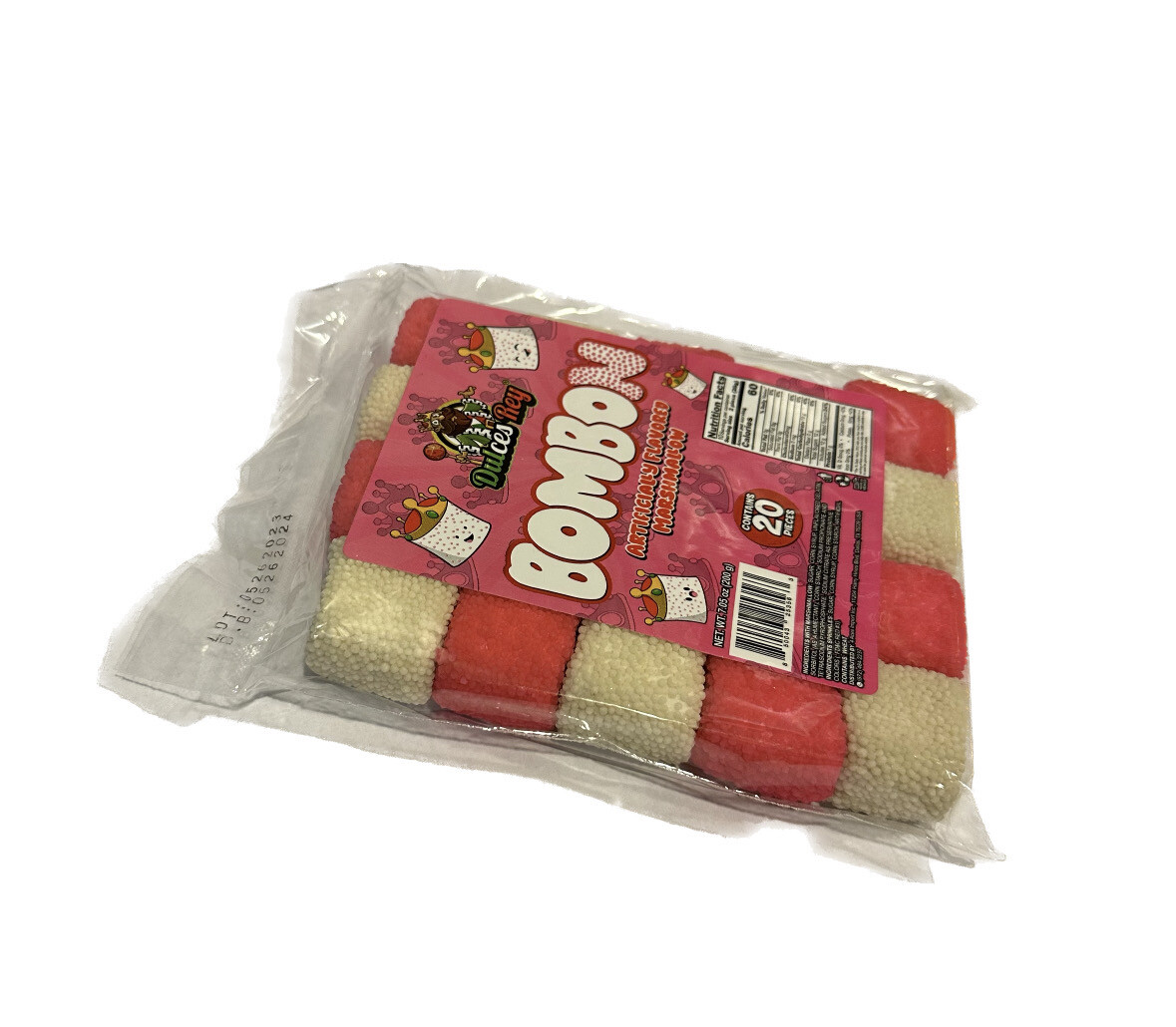 Dulces Rey Bombon Artificially Flavored Marshmallow 20pc 7.05 Oz 200g