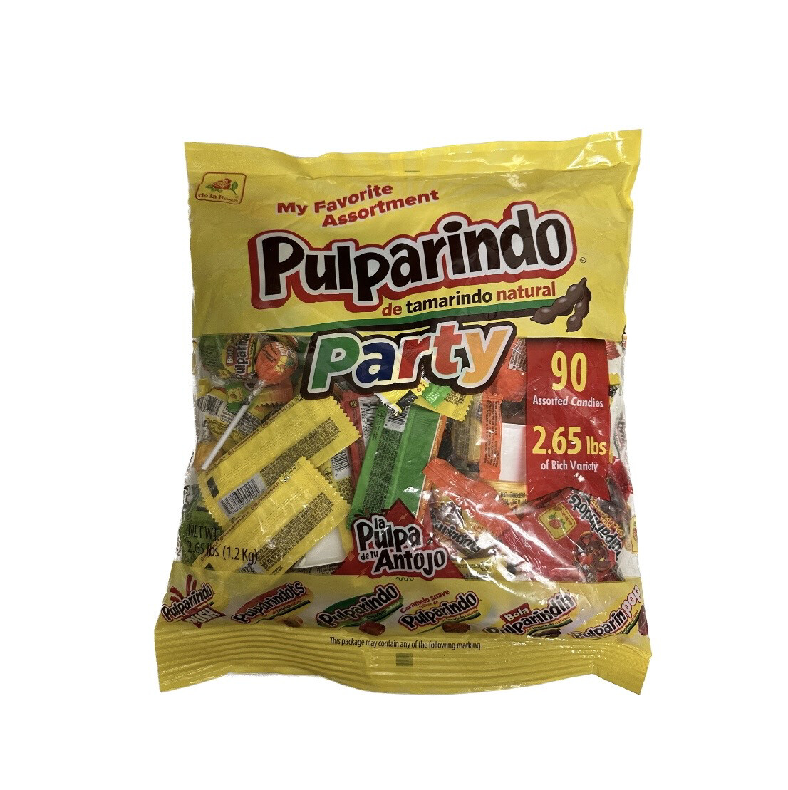 De La Rosa Pulparindo Party 90 Assorted Candies 2.65 Lb 
