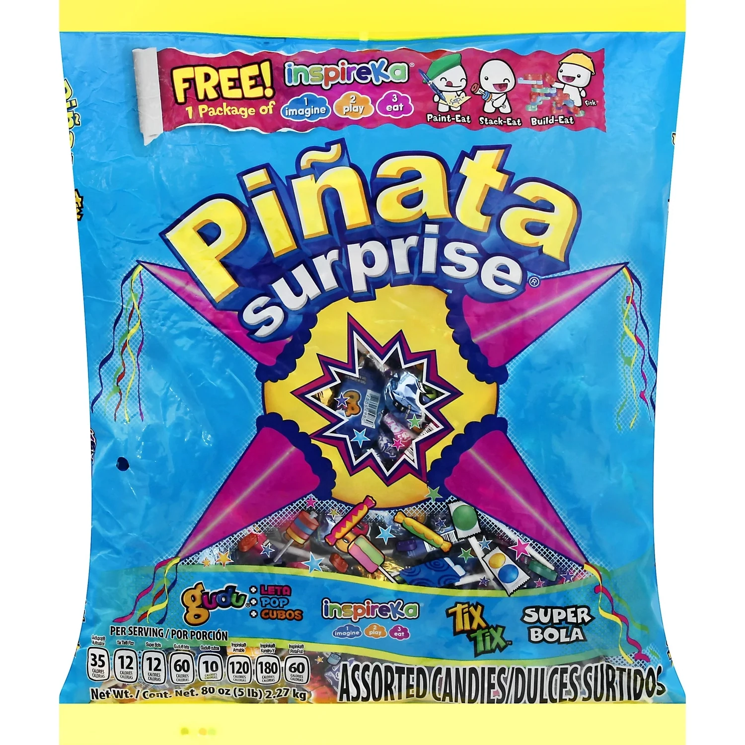 Sonrics Piñata Surprise Assorted Candies 5 Lb 2.27 Kg