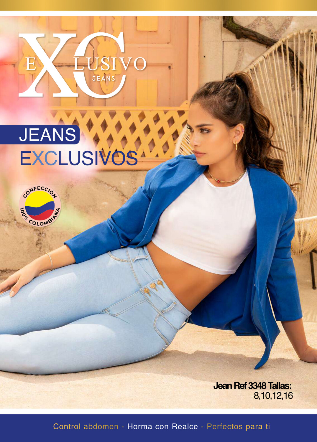 Butt Lifting Colombian Jeans- Jeans Levanta Cola - XC JEANS REF 3348