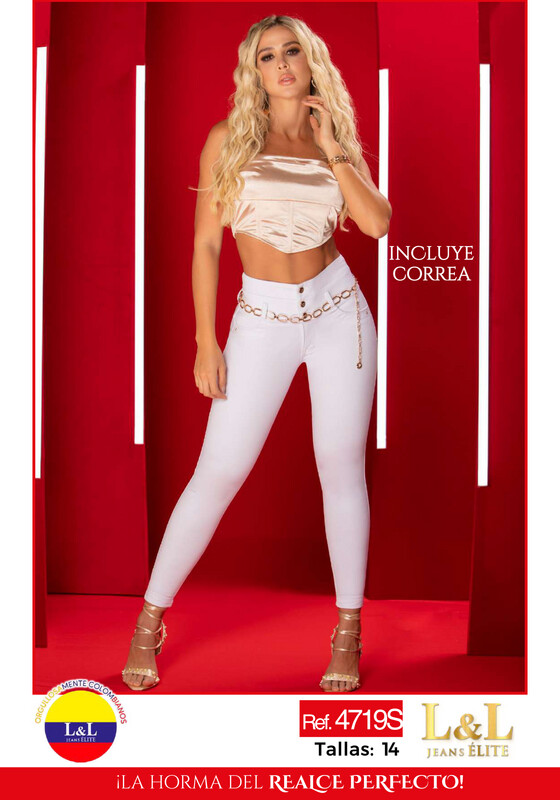 Butt Lifting Colombian Jeans- Jeans Levanta Cola - L&amp;L ELITE REF 4719