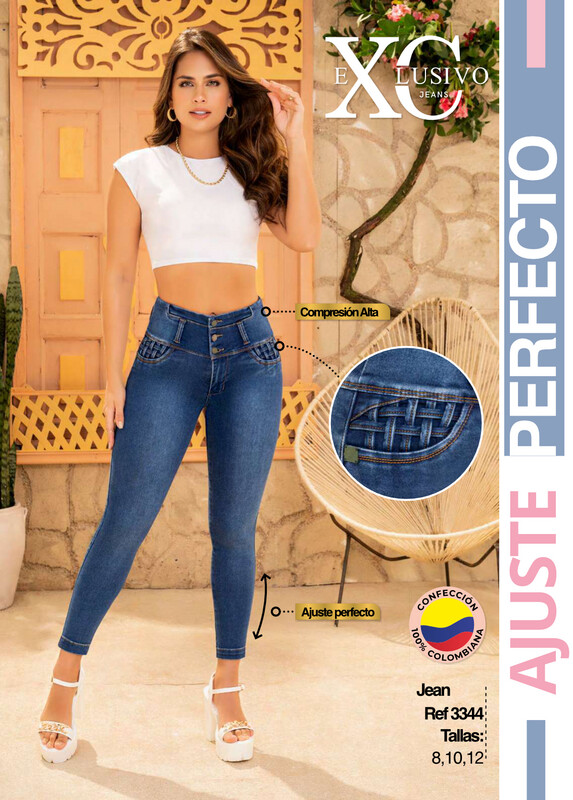 Butt Lifting Colombian Jeans- Jeans Levanta Cola -XC Jeans Ref 3344