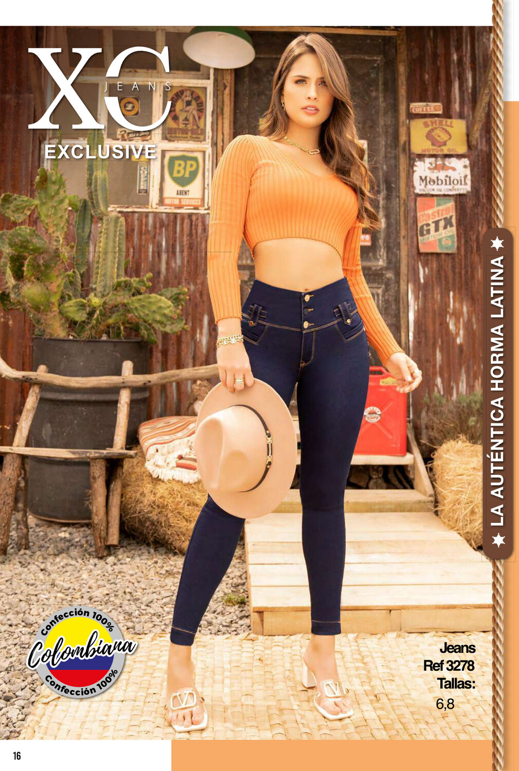 Butt Lifting Colombian Jeans- Jeans Levanta Cola - 3278