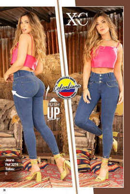 JEANS COLOMBIANOS F1278 Authentic Colombian Push Up Jeans, Jean Levanta  Cola 