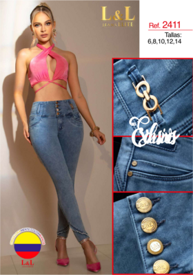 Butt Lifting Colombian Jeans- Jeans Levanta Cola - L&amp;L Jeans 2411
