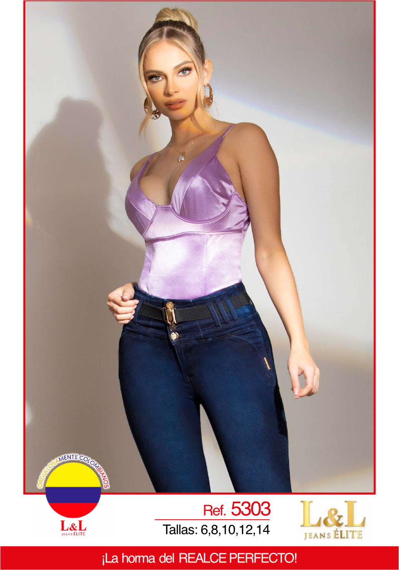 Butt Lifting Colombian Jeans- Jeans Levanta Cola - L&amp;L Jeans 5303