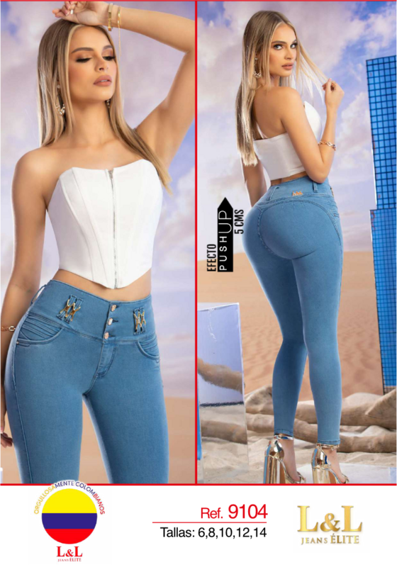 Butt Lifting Colombian Jeans- Jeans Levanta Cola -L&amp;L Jeans 9104