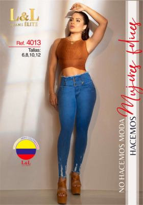 Butt Lifting Colombian Jeans- Jeans Levanta Cola -L&amp;L Jeans 4013
