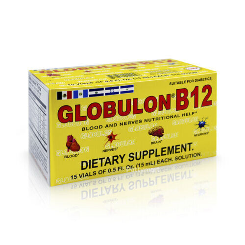 GLOBULON B12 SUPPLEMENTS 15 DRINKABLE VIALS