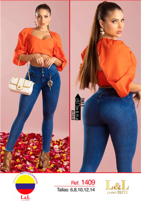 Butt Lifting Colombian Jeans- Jeans Levanta Cola L&L Elite 1409 Butt Lifting Colombian Jeans- Jeans Levanta Cola L&L Elite 1409