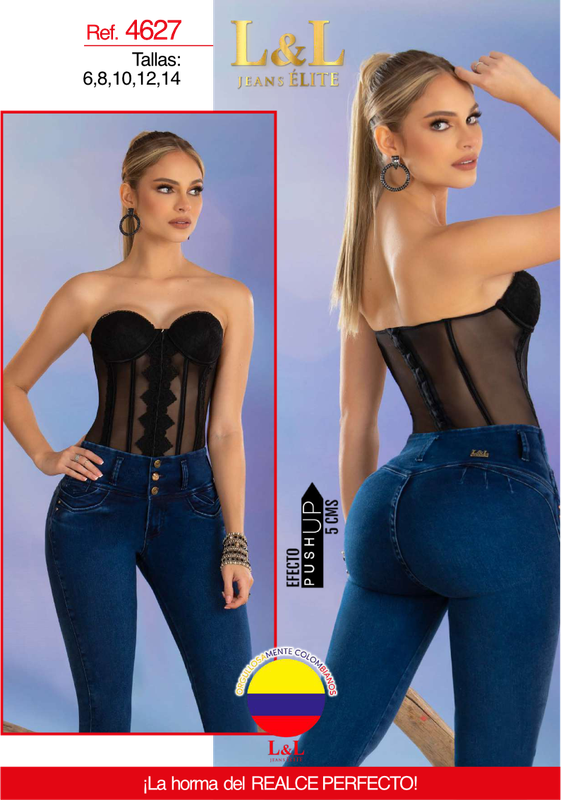 Butt Lifting Colombian Jeans- Jeans Levanta Cola - L&amp;L 4627