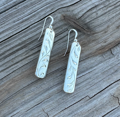 E - 19 Free Flow Sterling Silver Earrings