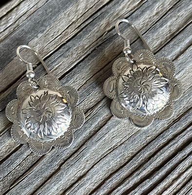 E-30  Dangling Concho Earrings