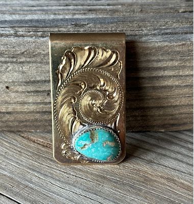 MC- 12 Turquoise Money Clip