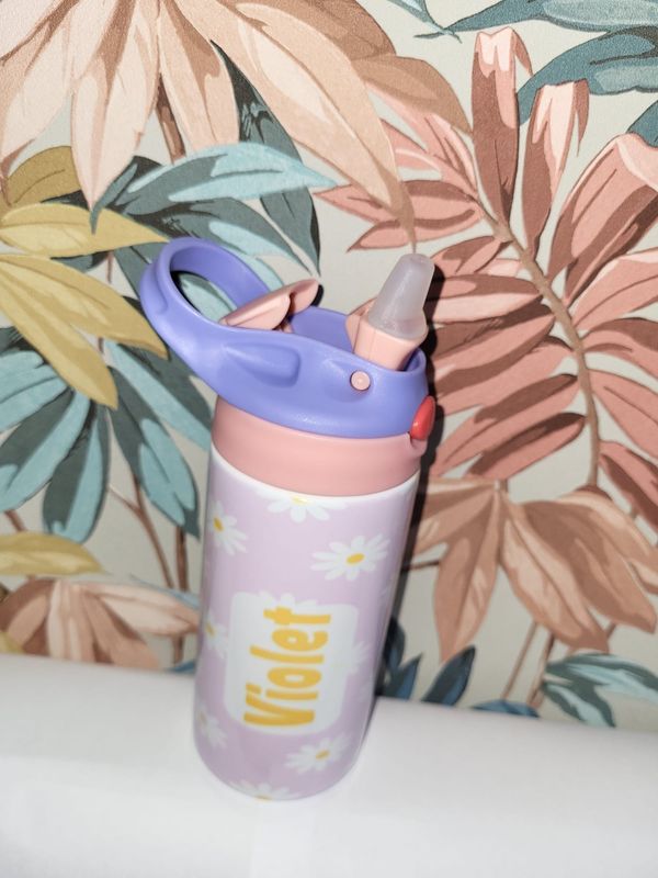 Personalised 12oz tumbler with straw