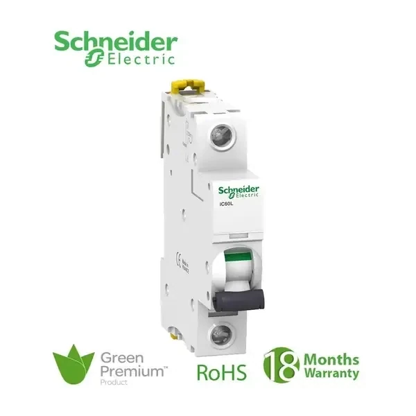 SCHNEIDER - MCB Breaker, Acti9 iC60L, 1P, 16A, K curve
