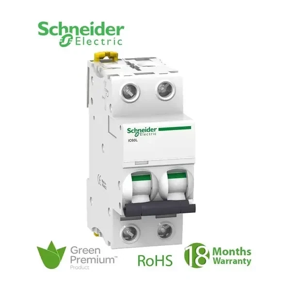 SCHNEIDER - MCB Breaker, Acti9 iC60L, 2P, 16A, C curve