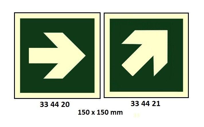 334420-SAFETY SIGN ARROW, HORIZONTAL(L) (SIZE TO BE SPECIFIED)