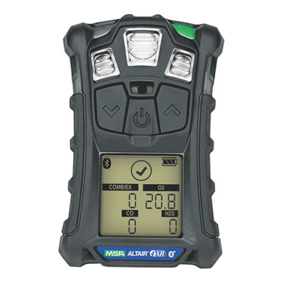 MSA 10178560 ALTAIR 4XR Multigas Detector Personal For O2/LEL/H2S/CO Charcoal Case with Global Charger