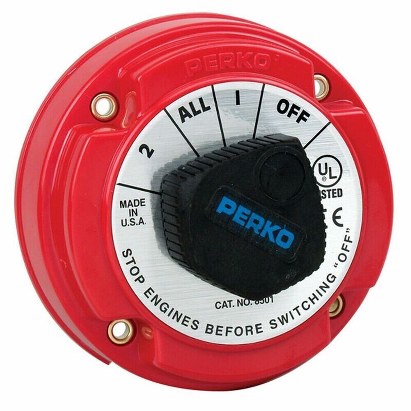 Perko Dual Battery Selector Switch 8501DP Marine Boat RV 8501