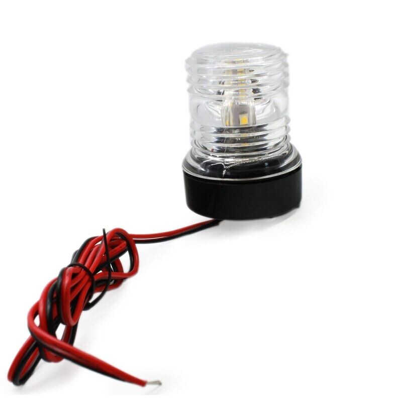 One Marine 12V 2.2W LED 360 Degree White Boat Stern Anchor Navigation Light