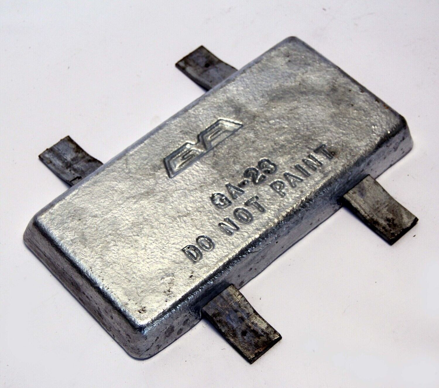 GA-23 Boat Hull Pier Zink Anode 22 lb 12" x 6"