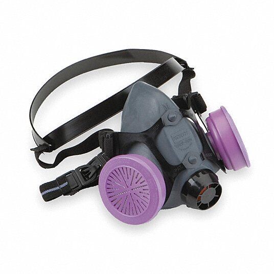Honeywell North 550030 Half Mask Respirator, 5500 Series, S, Cartridges Included No, Facepiece Material Elastomer