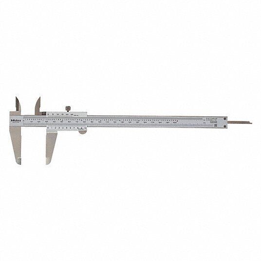 Mitutoyo 530-118 4-Way Vernier Caliper, Range 0 in to 8 in, 0 mm to 203.2 mm, Graduations 0.05 mm