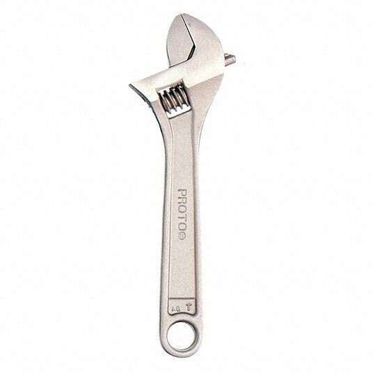 Proto J706 Adjustable Wrench, Alloy Steel, 6 in