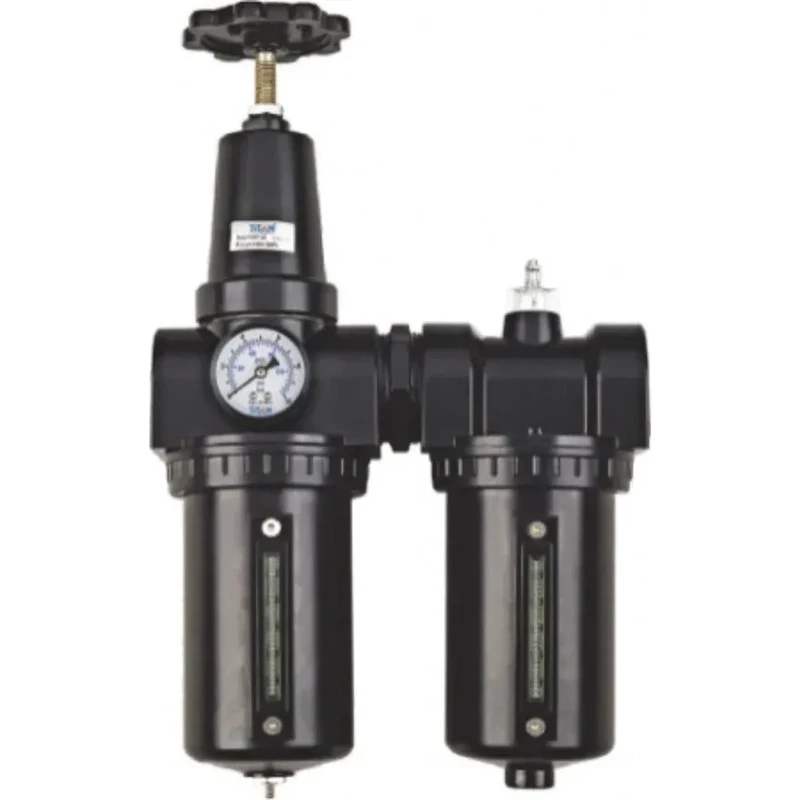 Titan AC9 Series Filter Regulator & Lubricator Combination Sets | 1.1/2'' Port Size G | 1/4 Titan AC9 Series Filter Regulator & Lubricator Combination Sets | 1.1/2'' Port Size G | 1/4" Gauge Thread G | 17500 Max Flow L/min | AC901-15D