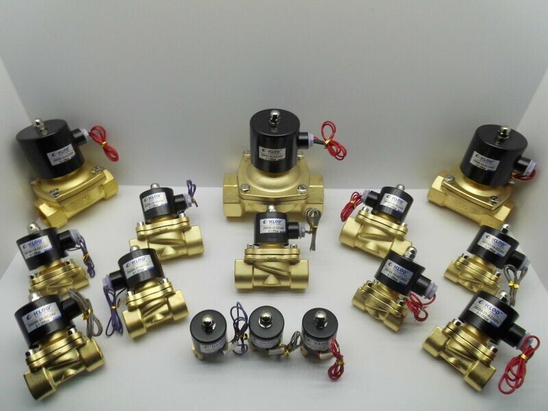 KLOD IP65 WATERPROOF SOLENOID VALVE AIR WATER GAS OIL BRASS NORMALLY CLOSED 240V
1/4", 1/2", 3/4", 1", 1 1/4", 1 1/2", 2" BSP
