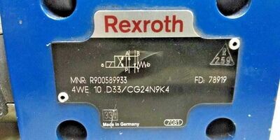 Rexroth 4WE10D33/CG24N9K4 MNR: R900589933 Directional Control Valve