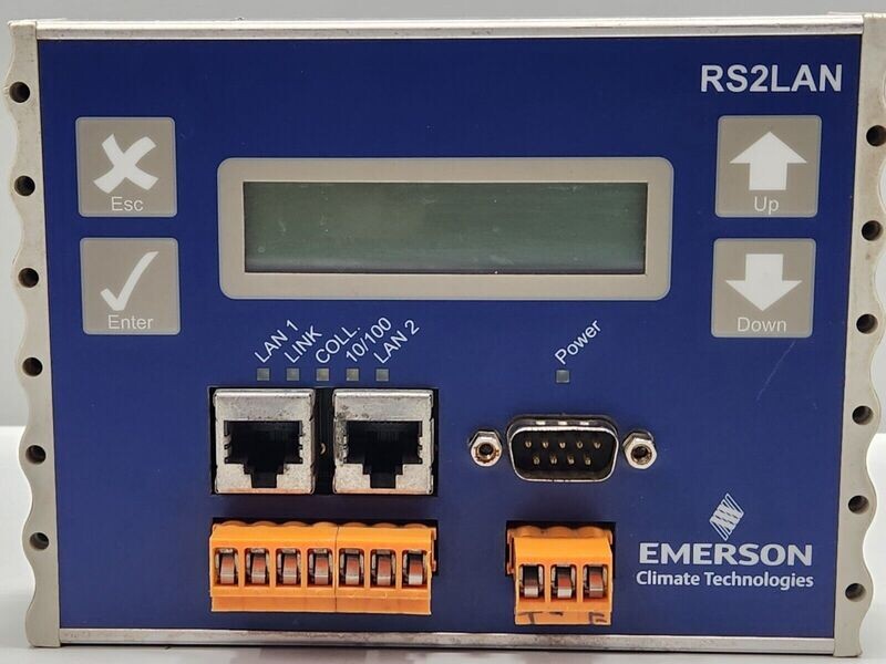 EMERSON RS2LAN CONTROLLER LAN CONVERTER 1970-002 REV.0002