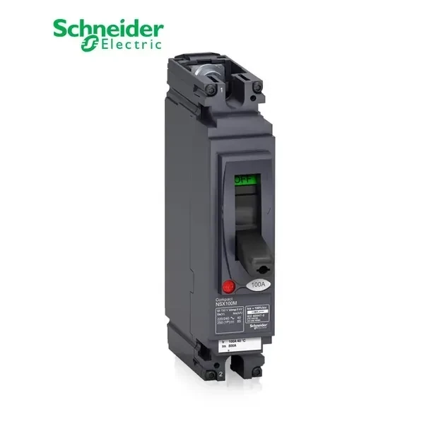 SCHNEIDER - MCCB Breaker, ComPact NSX100M AC/DC, 1P 1d, 40kA at 240 VAC, TMD Trip Unit 16A