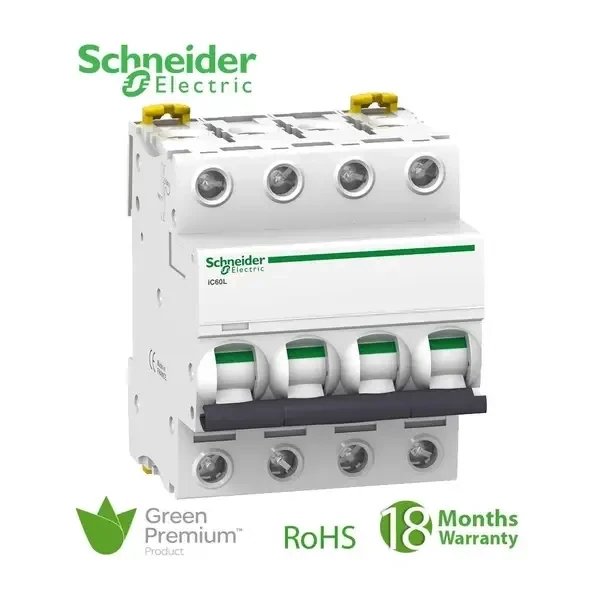 SCHNEIDER - MCB Breaker, Acti9 iC60L, 4P, 16A, C curve