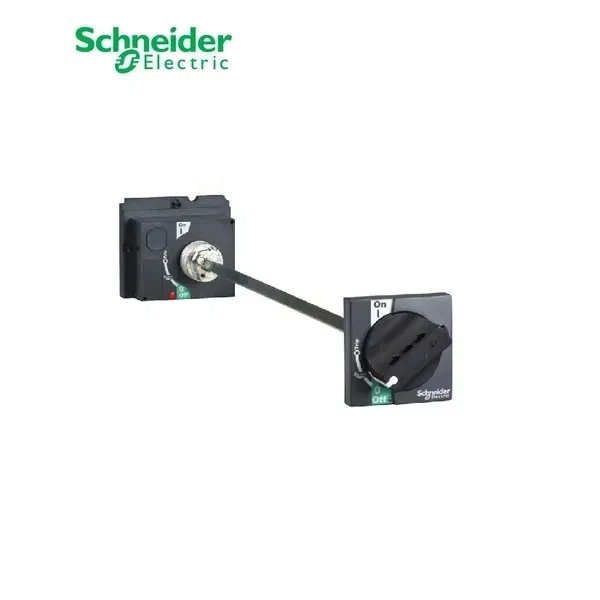 SCHNEIDER - Extended Rotary Handle, ComPact NSX 100/160/250, Black Handle, Telescopic Shaft 248 to 600mm for Withdrawable Device, IP55