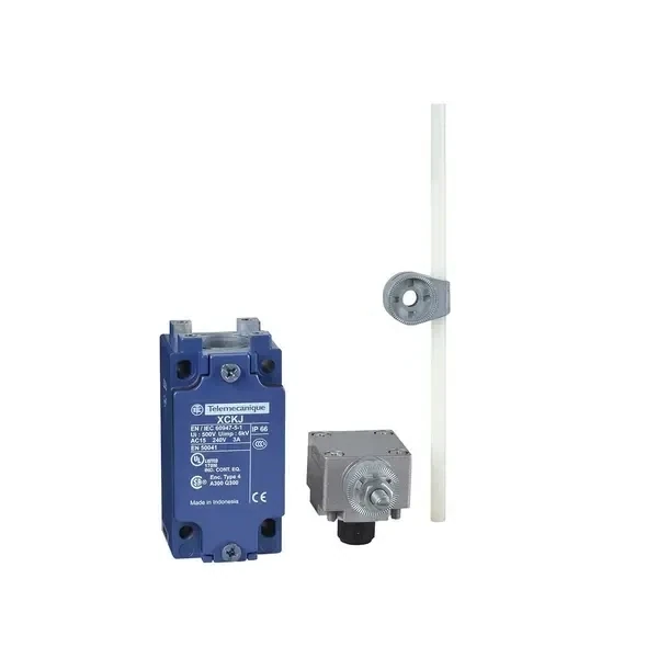 SCHNEIDER - Limit Switch XCKJ, Thermoplastic Round Rod Lever 6mm, 1Nc + 1No, Snap, PG13