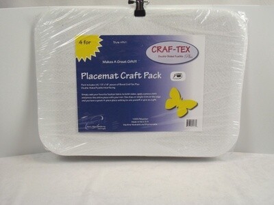 Bosal Craf-Tex Double Sided Fusible Plus Placemat Craft Pack (4)