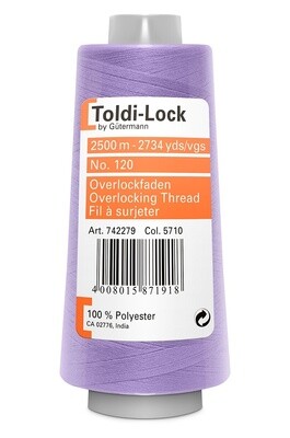 Gutermann Toldi-Lock Overlock Thread 2500m - 5710 Purple