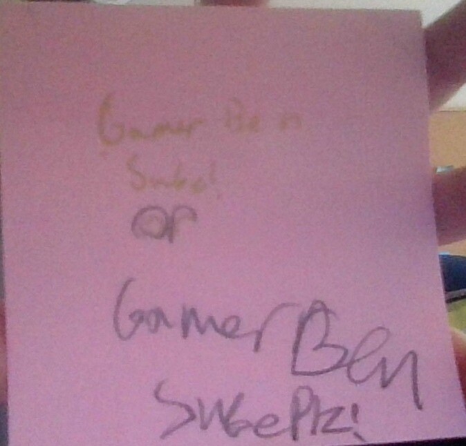 Sticky note With Signature